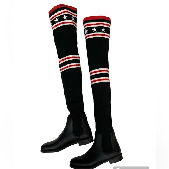 Authentic Givenchy Over Knee Sock Boot - Picture 6 of 9